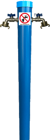 PVC Standleiding Blauw GEKA